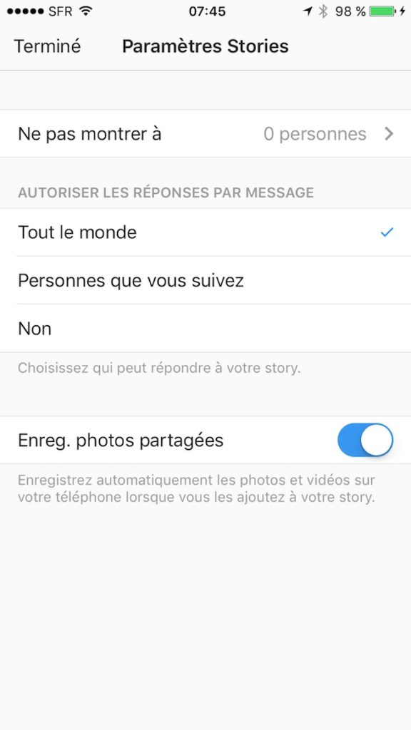 Instagram Stories : vous pouvez enregistrer en permanence vos images et vidéos 53 IMG 1274