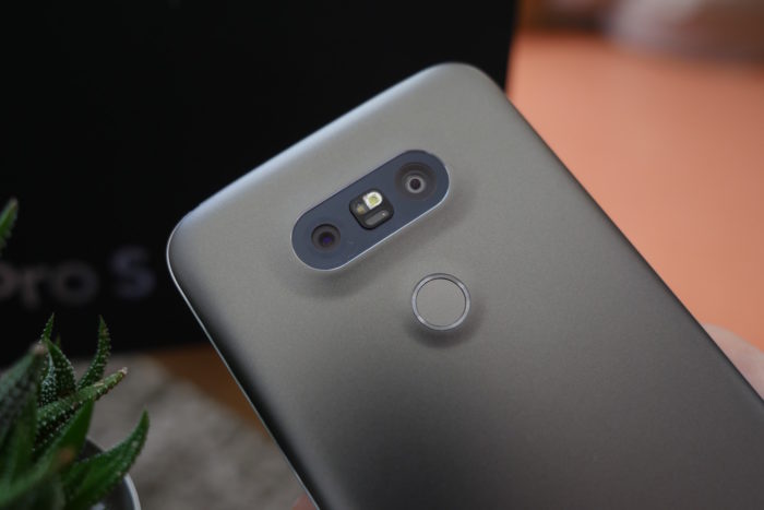 LG G5 : capteur d’empreintes digitales