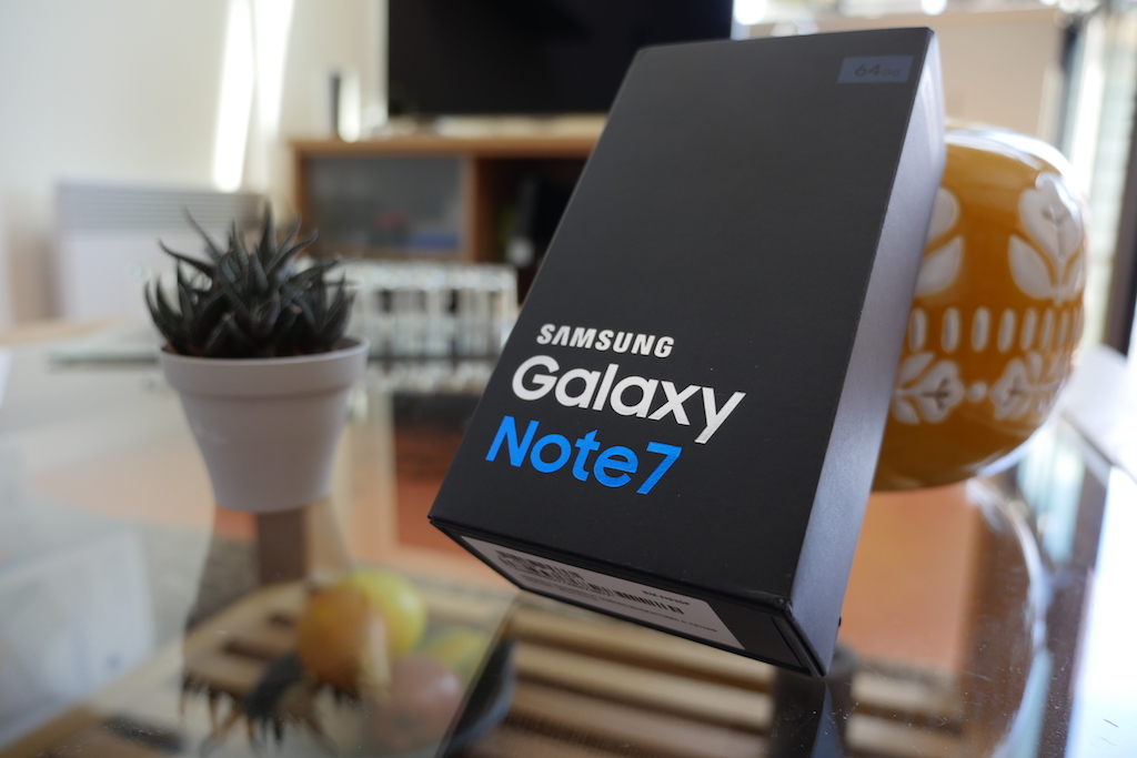 Déballage et prise en main du Samsung Galaxy Note 7