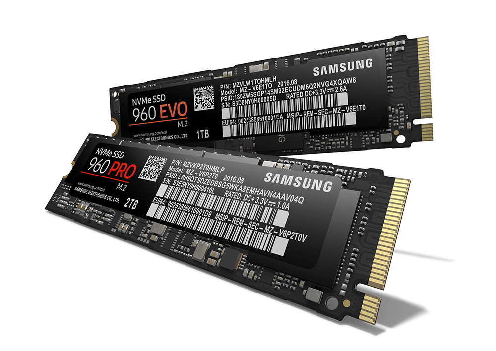960 EVO et 960 Pro, deux nouveaux SSD de Samsung