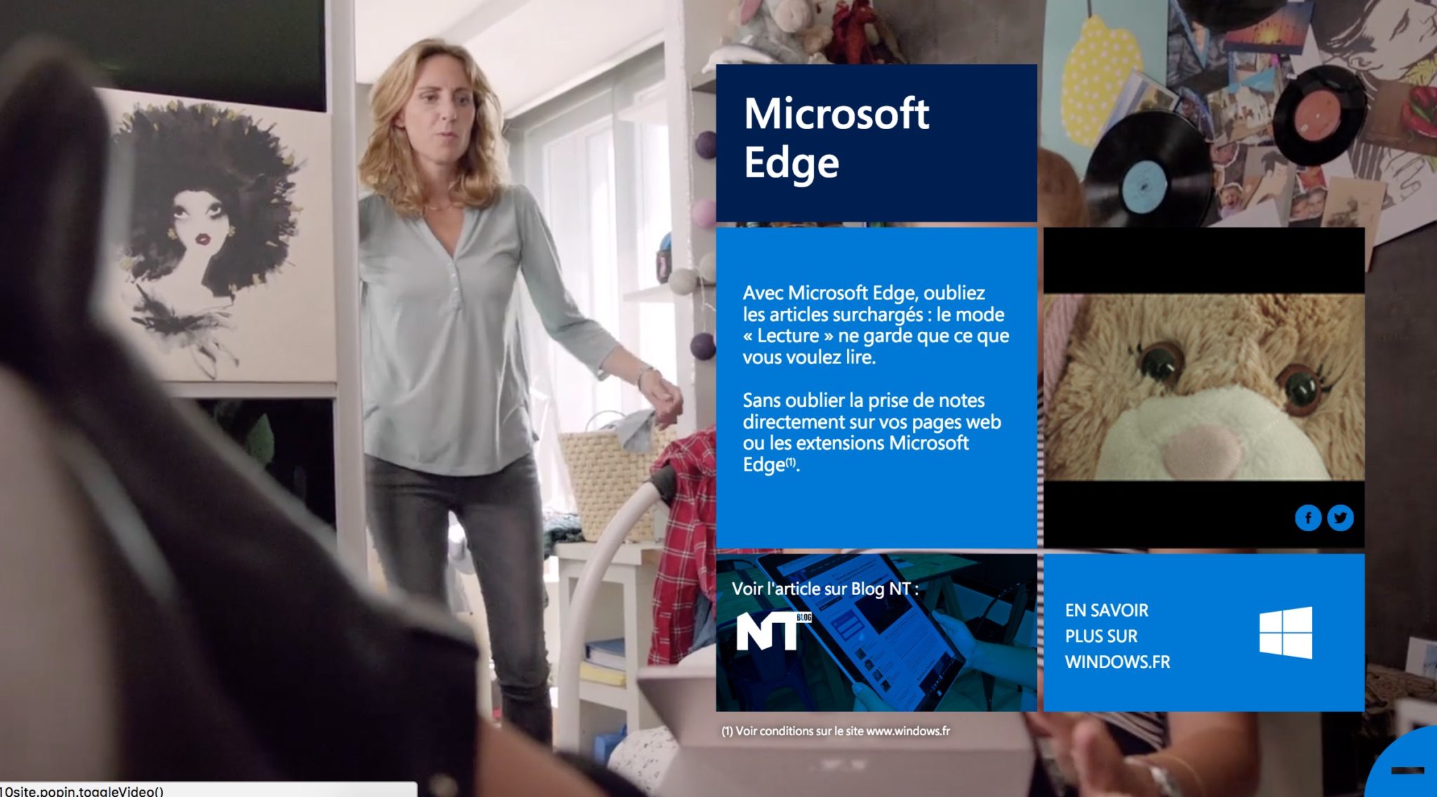 Windows Vous focus sur Microsoft Edge