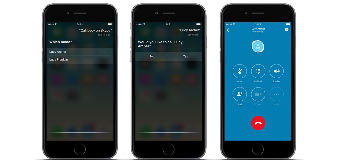 Désormais, vous pouvez demander à Siri de passer un appel Skype sur votre iPhone 48 Skype s'interface mieux avec iOS 10