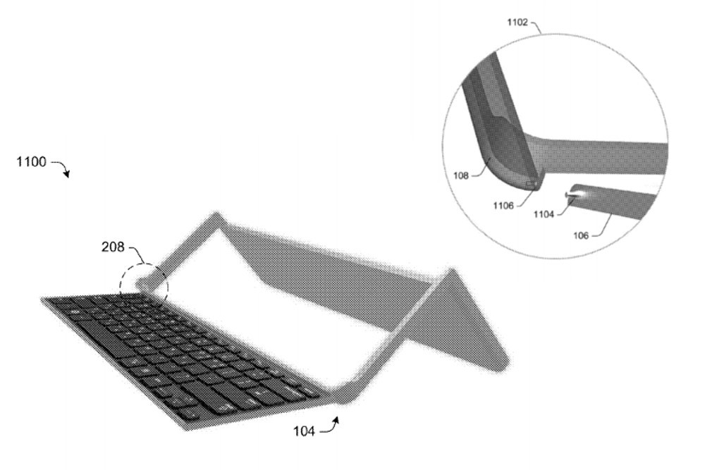 microsoft patent hinge
