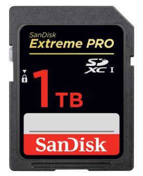 SDXC UHS-I SanDisk Extreme Pro : prototype de 1 To