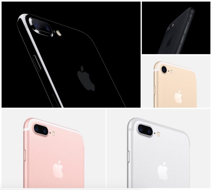Tous les coloris de l'iPhone 7