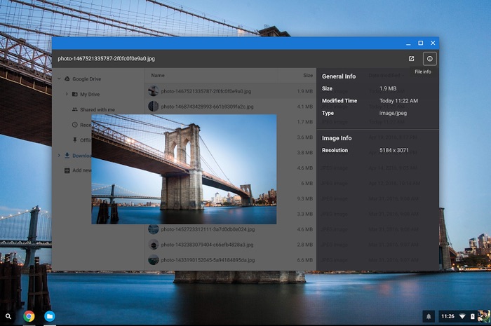 Chrome OS passe à la version 54 sur les Chromebooks, avec diverses améliorations 51 Chrome OS : il est possible de prévisualiser des fichiers