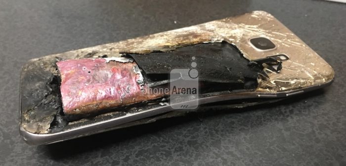 Un Galaxy S7 edge prend également feu