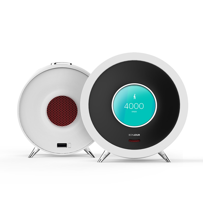 BONJOUR, le réveil intelligent bientôt sur votre table de nuit 51 Bonjour Clock calorie count agency20