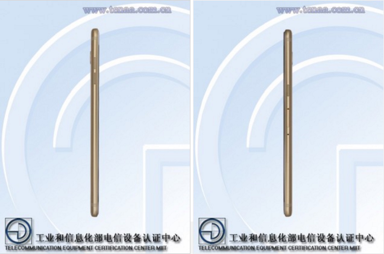 Le Galaxy C9 de Samsung vient d'être certifié par la TENAA 49 Galaxy C9 - vue gauche/droite