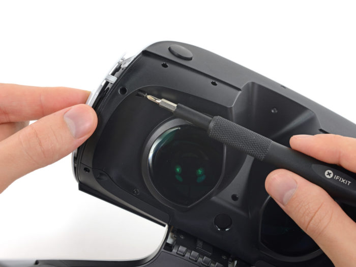 PlayStation VR : lentilles démontées