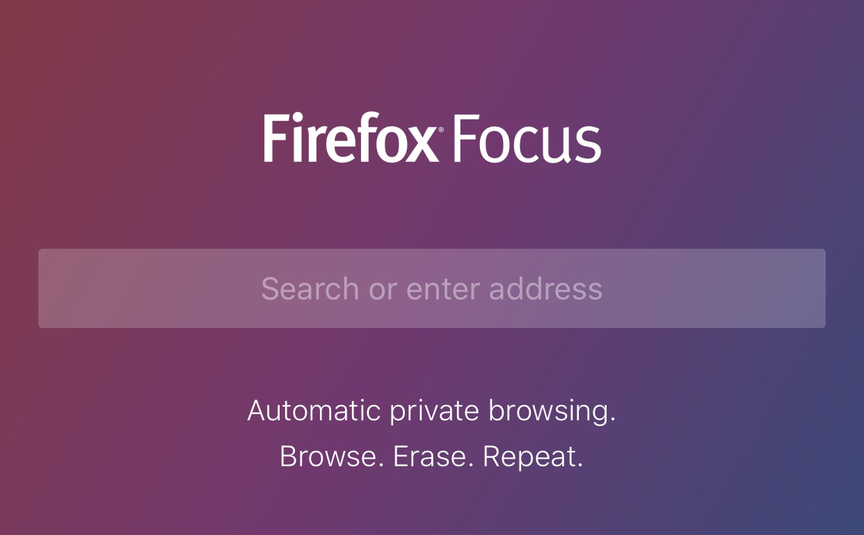 FireFox Focus Screenshot 1