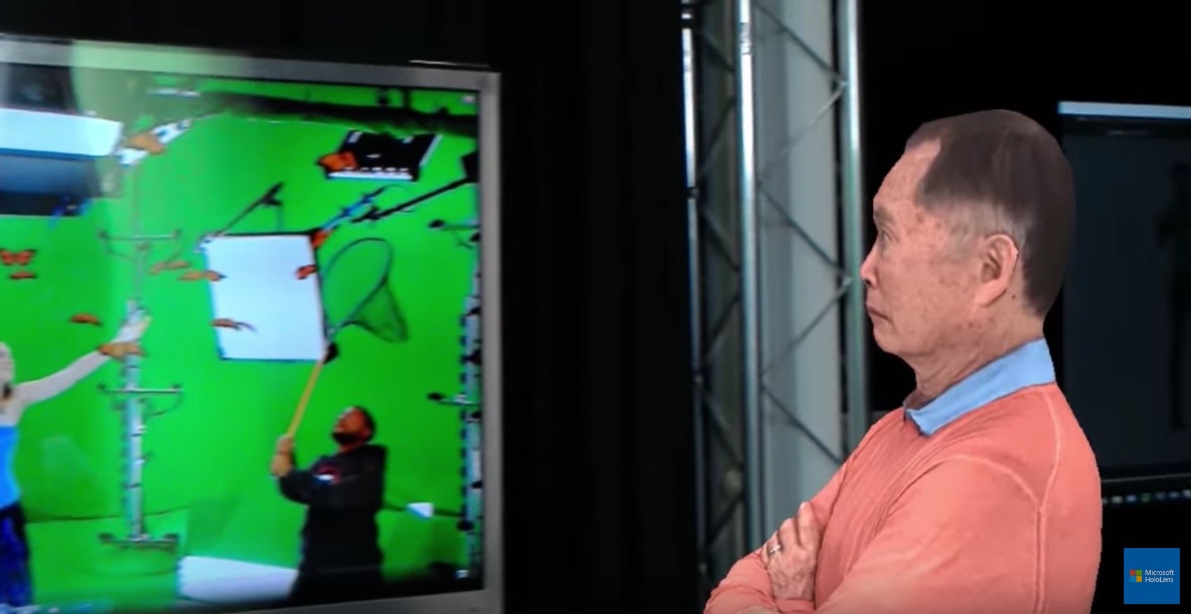 Microsoft accepte le défi du Mannequin Challenge avec un HoloLens, et Actiongram 49 George Takei en hologramme pour le Mannequin Challenge de Microsoft