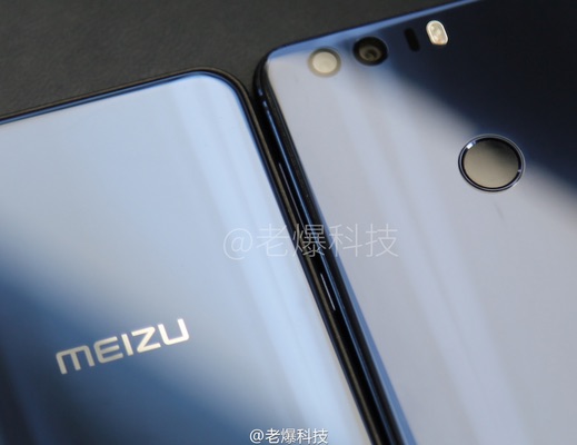 Meizu X vs Honor 8 : vue de dos