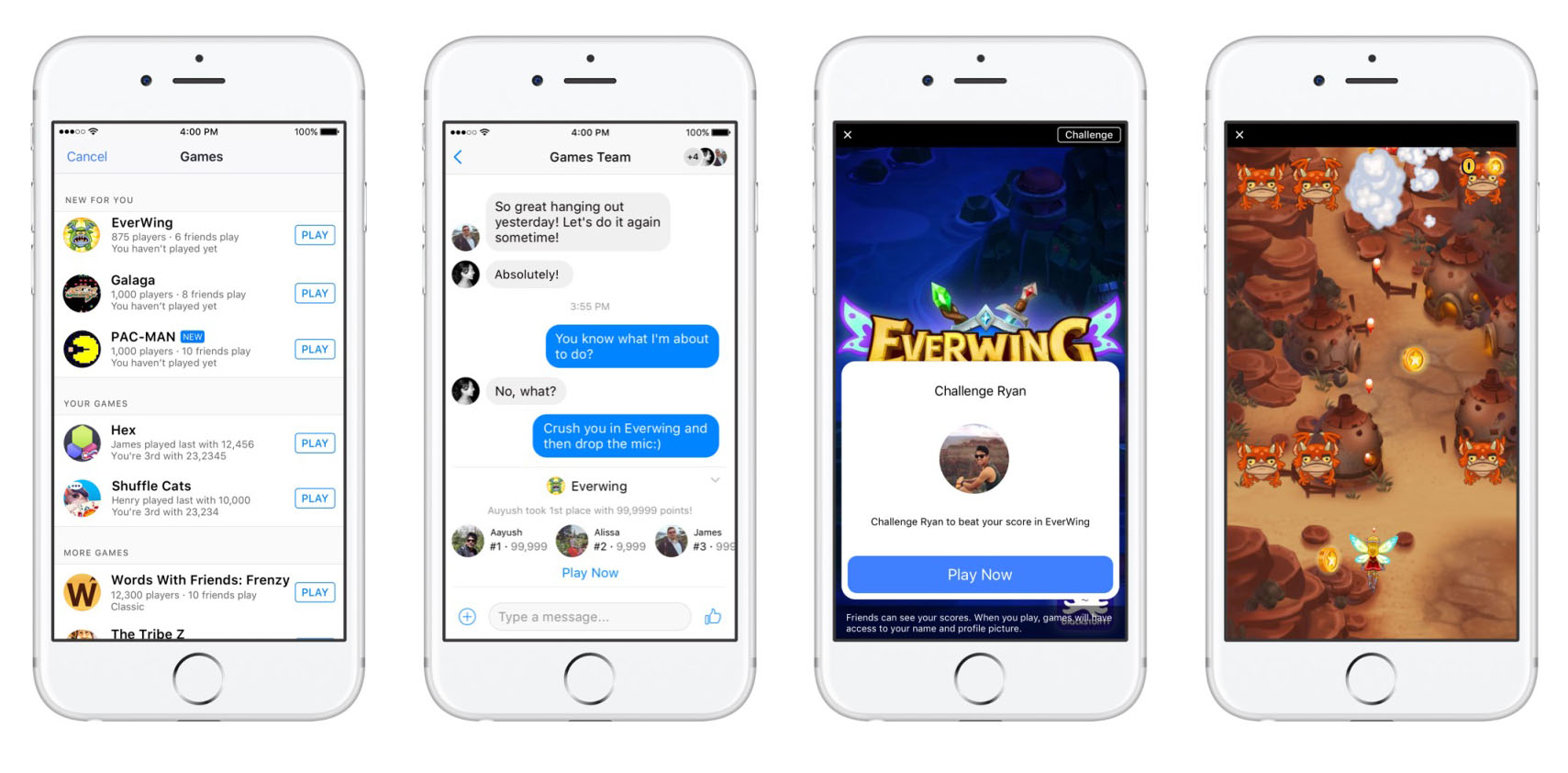 Facebook se dote de jeux sur Android et iOS