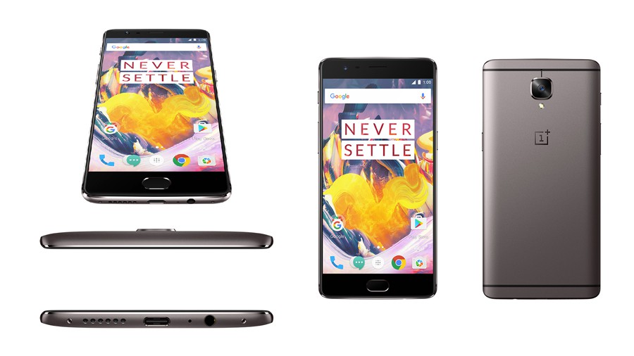 OnePlus 3T est lancé en gris acier