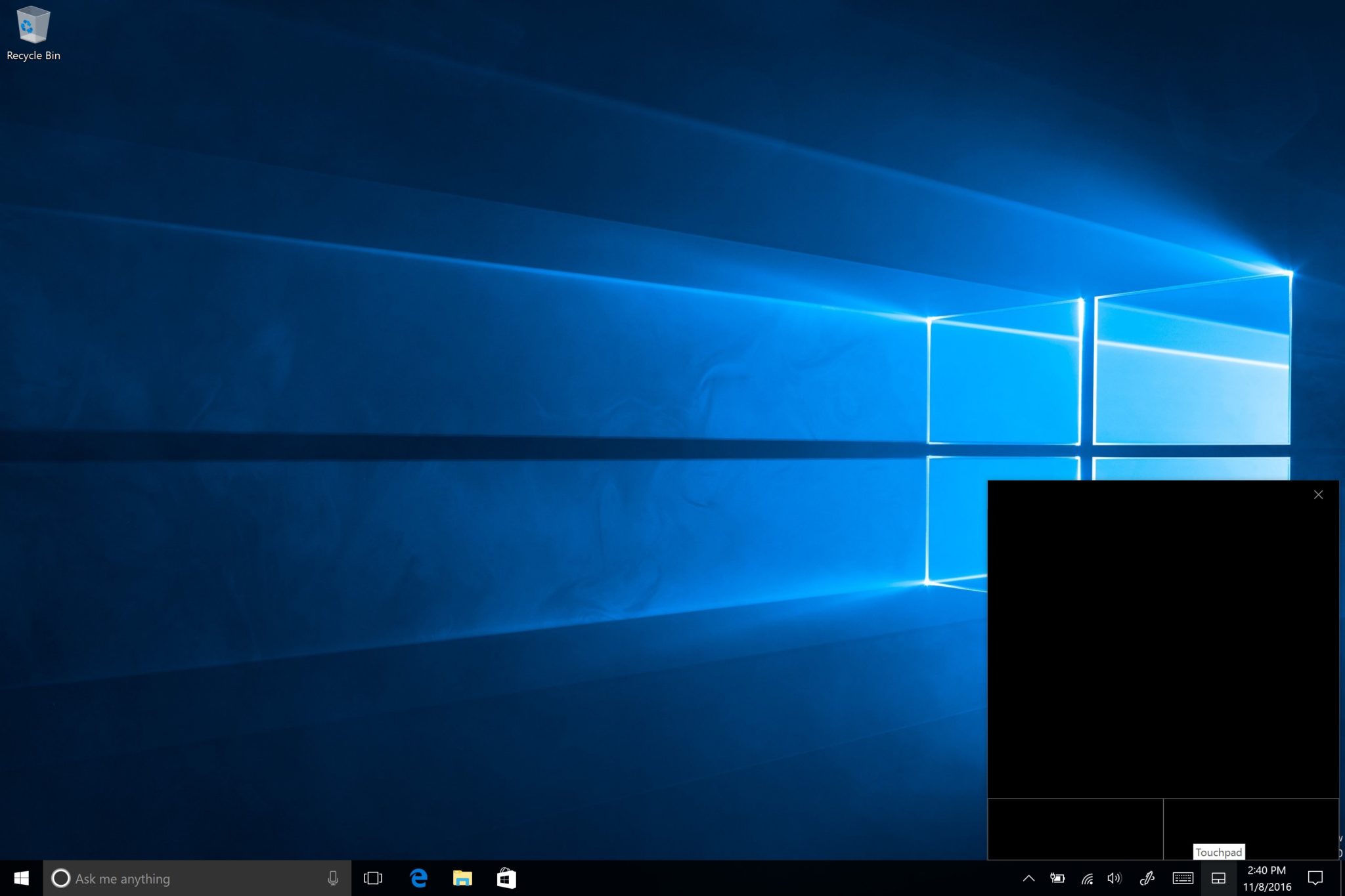 Windows 10 Insider se dote d'un touchpad tactile