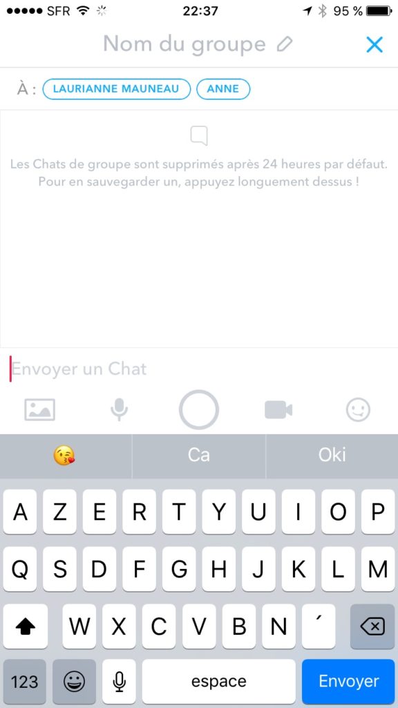 Snapchat se dote d'une messagerie de groupe, et bien plus 43 IMG 2062