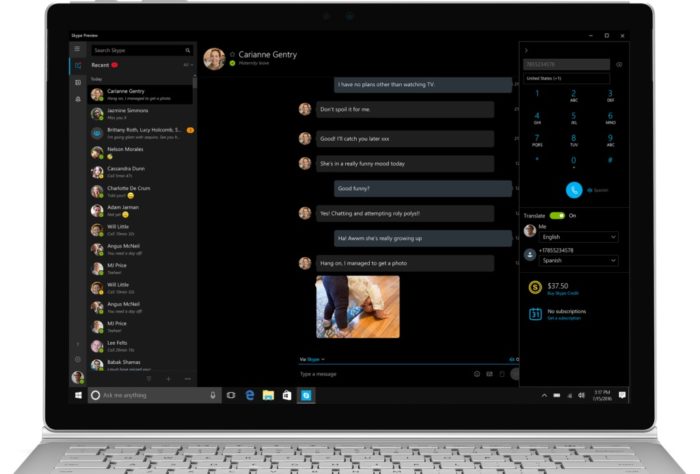 Skype Translator fonctionne vers les téléphones mobiles et fixes 50 UWP Desktop PSTN translation CROPPED 1024x693