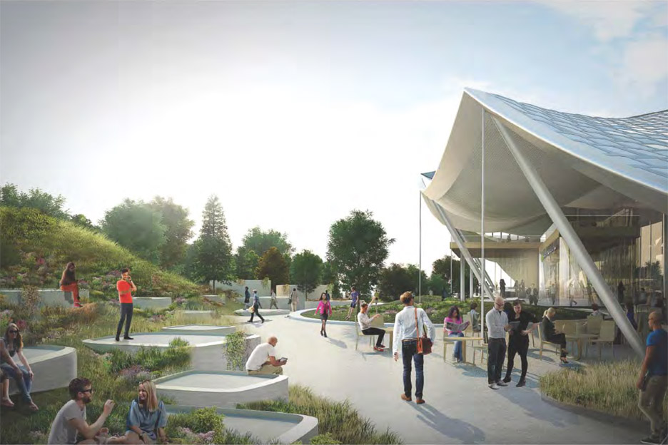 Google travaille sur des idées révolutionnaires pour ses bureaux 36 google campus bjarke ingels big architecture california usa dezeen 936 4
