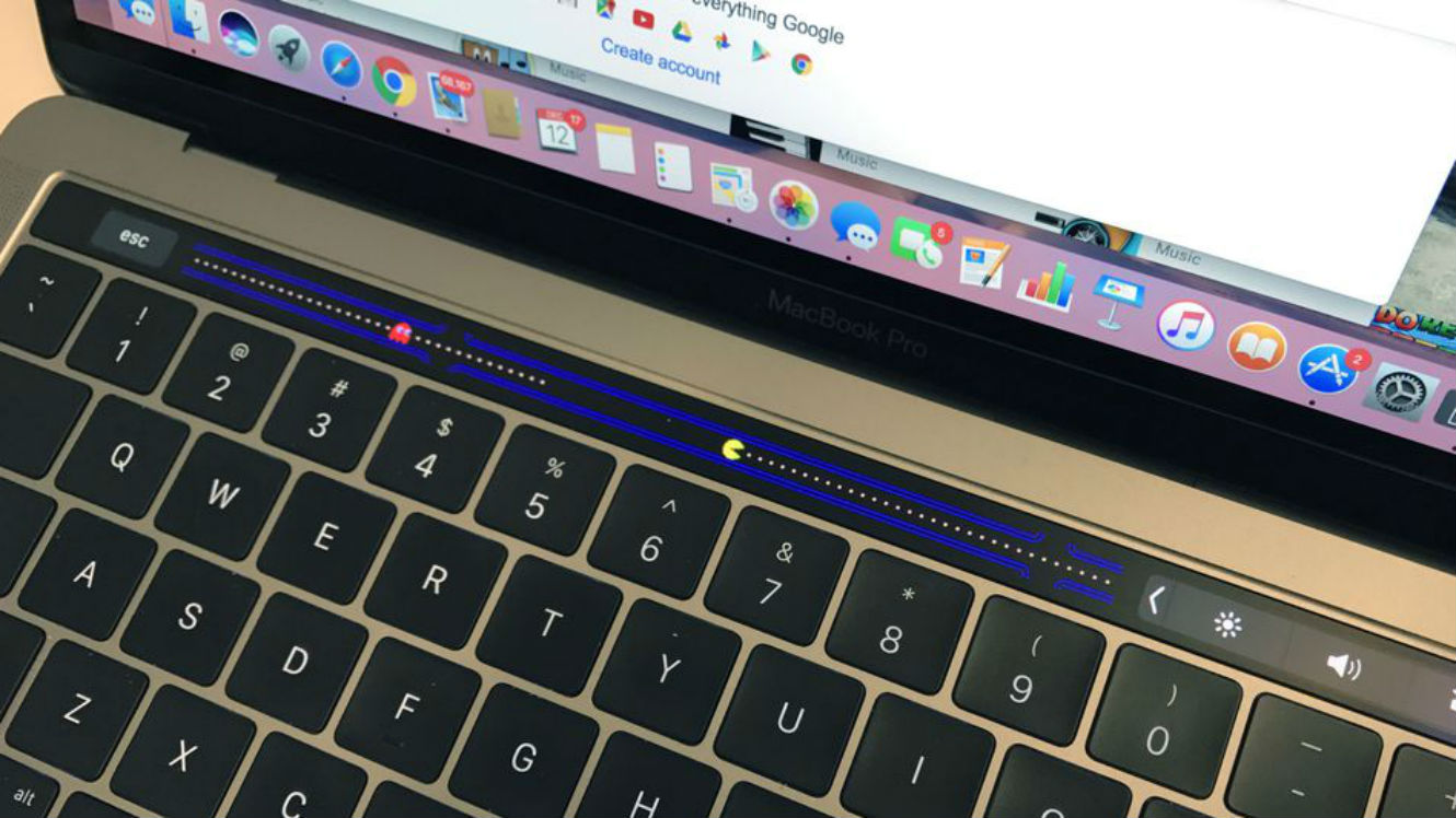 Jouez à Pac-Man sur la nouvelle Touch Bar du MacBook Pro d’Apple