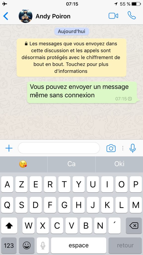 WhatsApp sur iOS permet enfin de saisir un message si vous perdez la connexion 46 IMG 2407