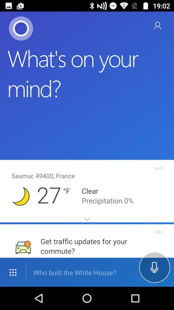 Microsoft Cortana en bêta sur l'écran de verrouillage d'Android 51 Screenshot 20170119 190254
