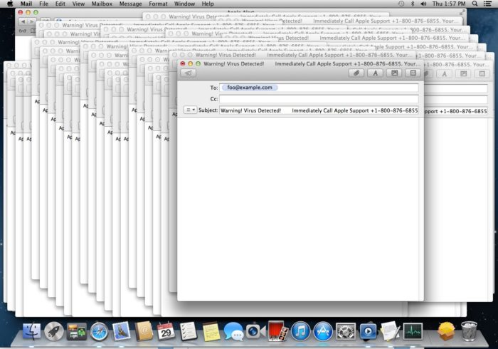Ce malware sur Mac bloque votre ordinateur avec des brouillons d’e-mail