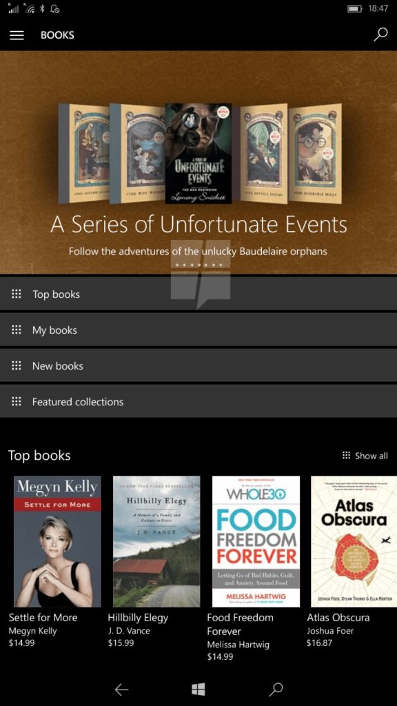 Le Windows Store va commencer à prochainement vendre des e-books 53 windows 10 book 4