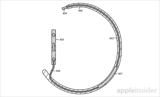Ce brevet montre une batterie externe pour son Apple Watch 48 20022 21243 170202 Charge 3 l