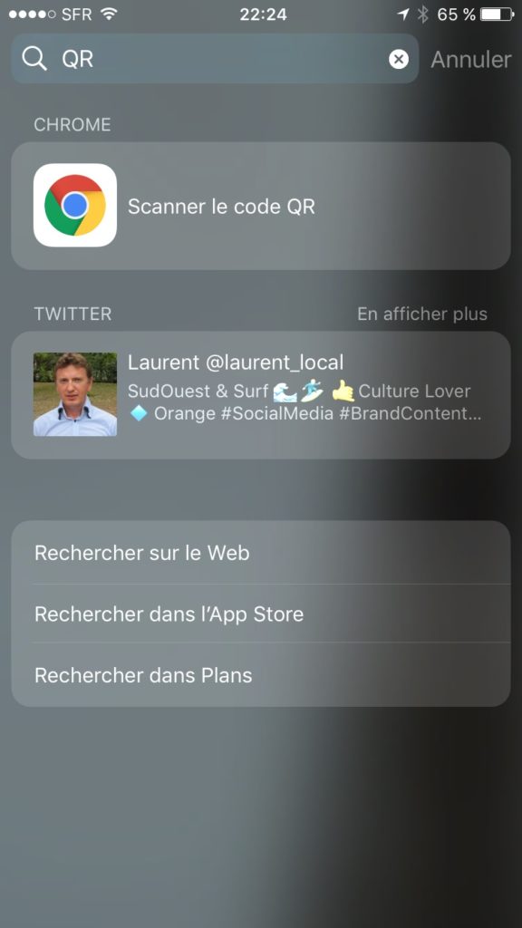 Chrome sur iOS intègre son propre scanner de QR codes et de code-barres 52 IMG 2448