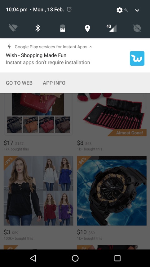 Les Instant Apps sur Android commencent à être poussées sur les smartphones 55 Instant Apps 5