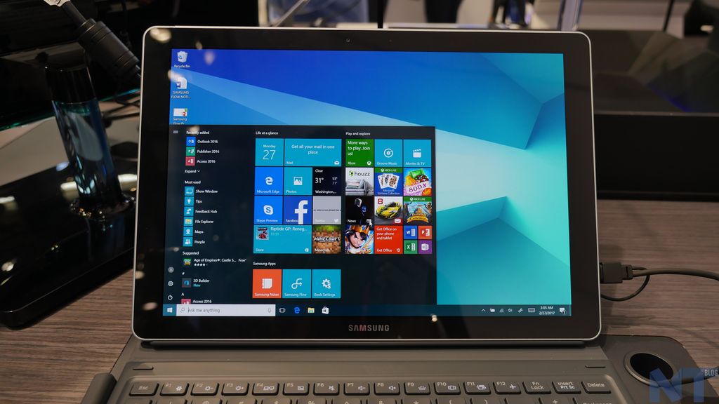 Prise en main de la tablette Galaxy Book de Samsung 50 P1140697