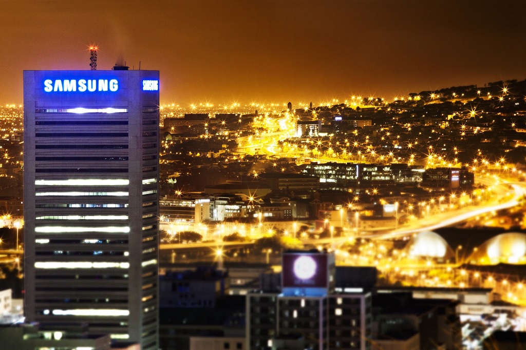 Samsung Building Night Wide