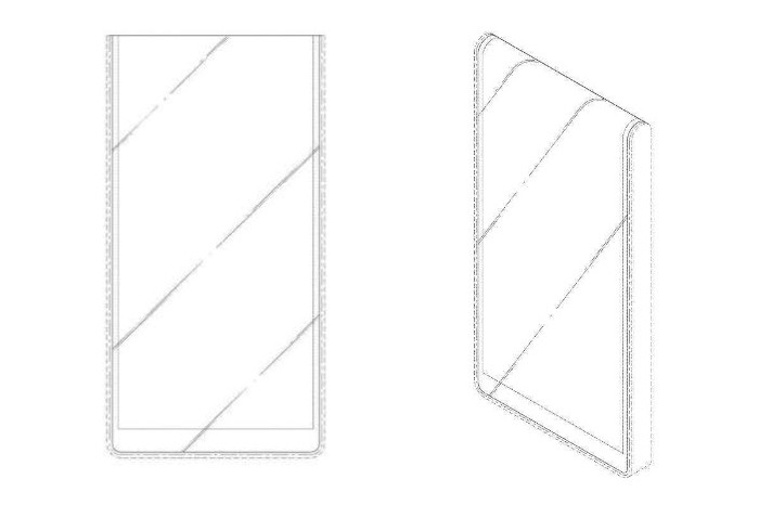 lg wrap around display phone patent 2