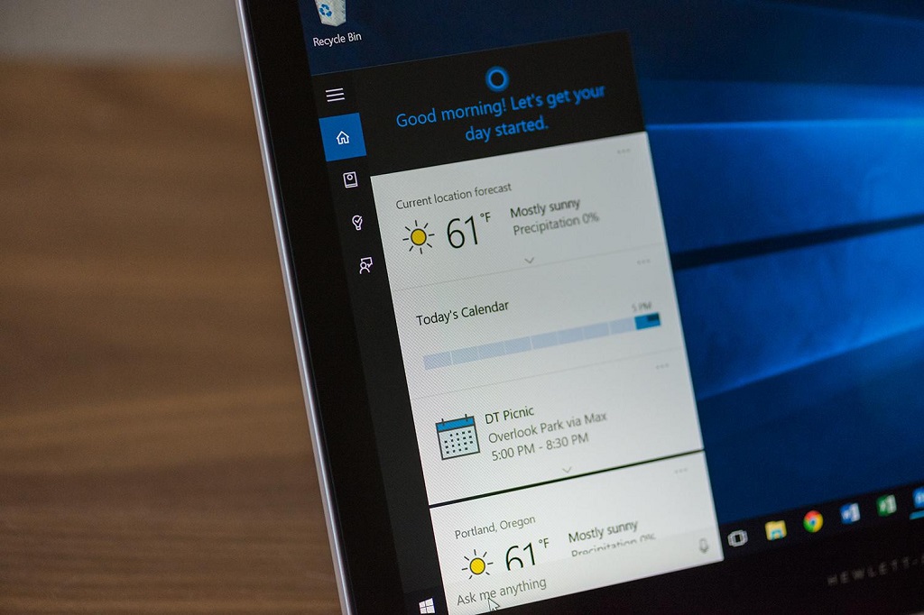 windows 10 cortana weather