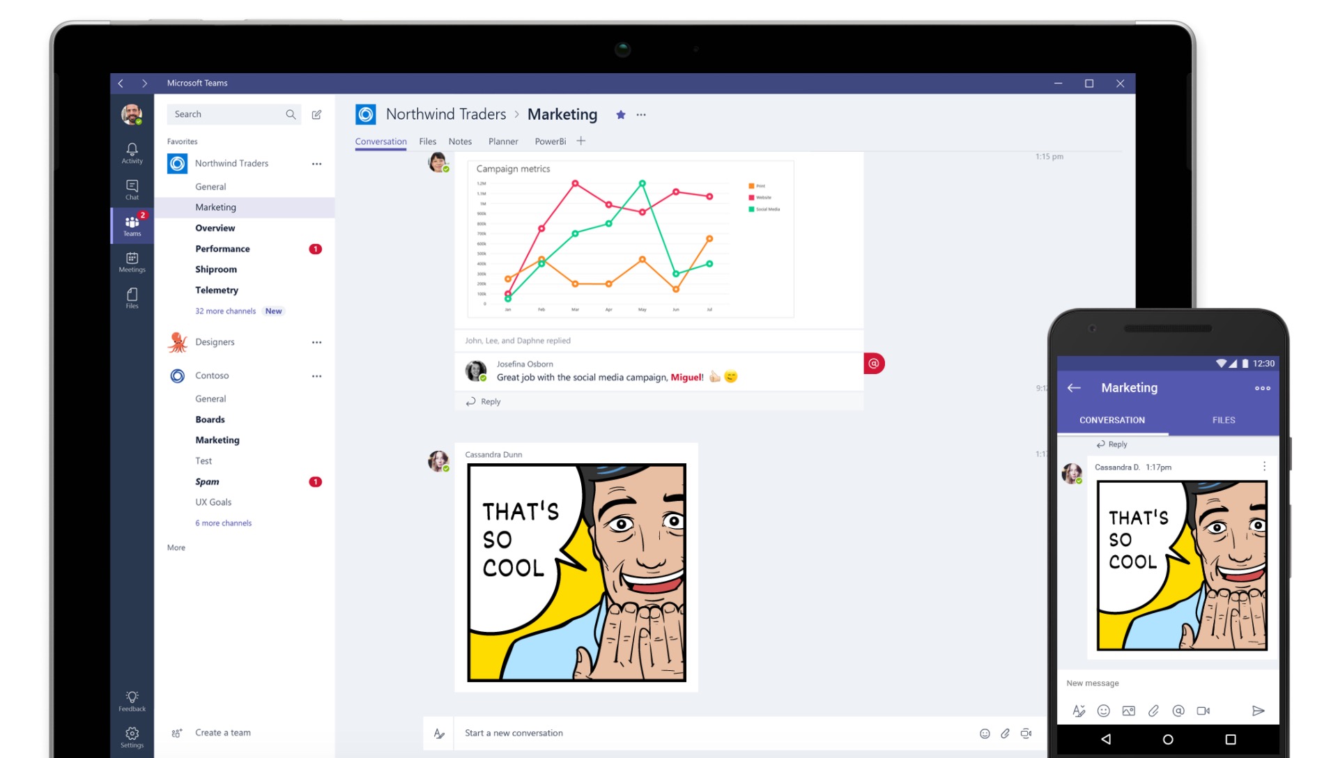 Microsoft Teams sera disponible sur Office 365 à partir du 14 mars 48 Microsoft Teams