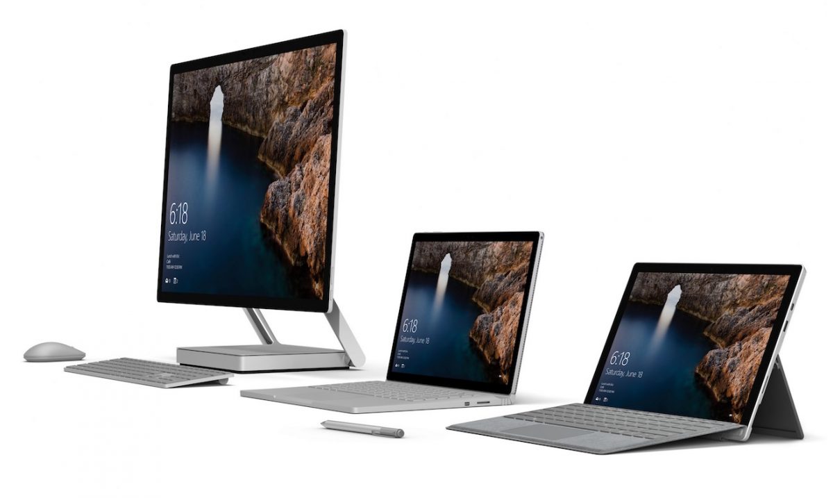 Surface Studio Surface Book Surface Pro 4