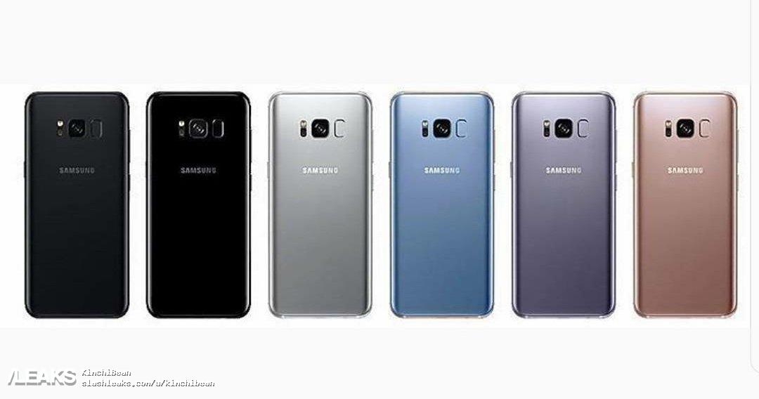Galaxy S8 : trois magnifiques rendus de presse, dont l'un présente un coloris or 50