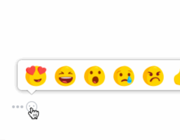 facebook messenger reactions
