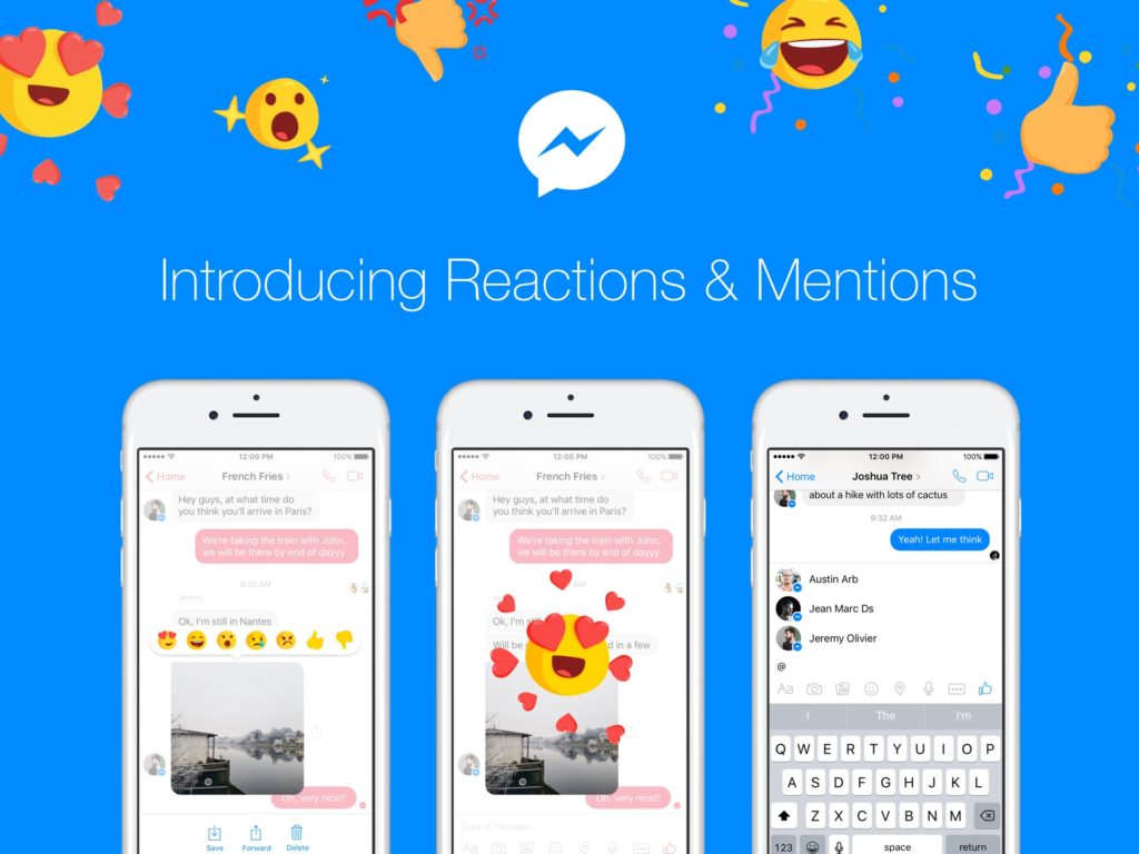 facebook reactions et mentions 0
