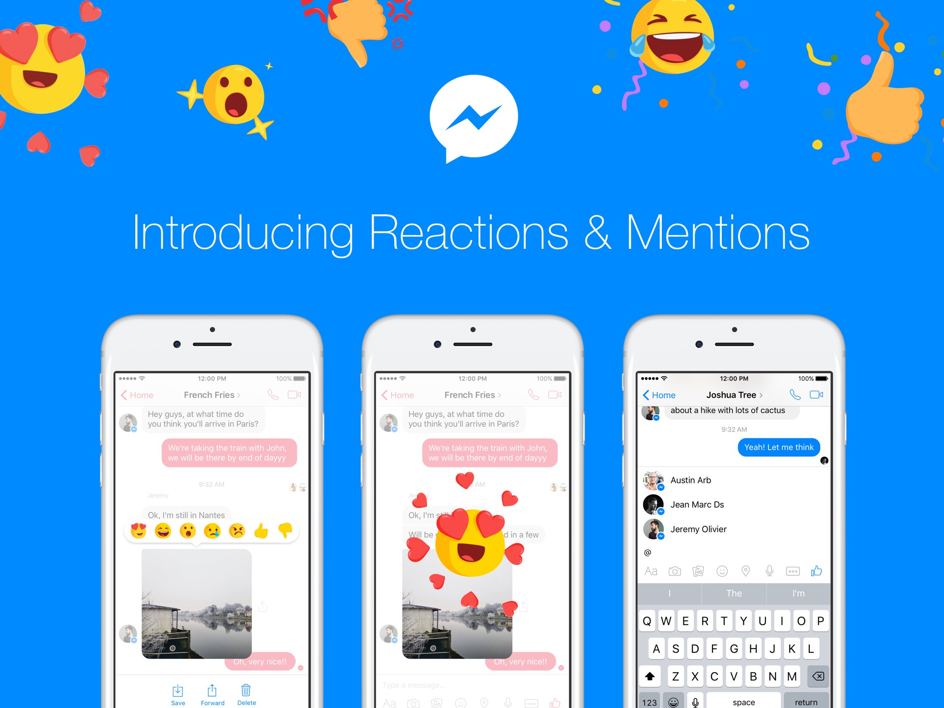 Facebook lance officiellement les réactions et les mentions dans Messenger 49 facebook reactions et mentions 0