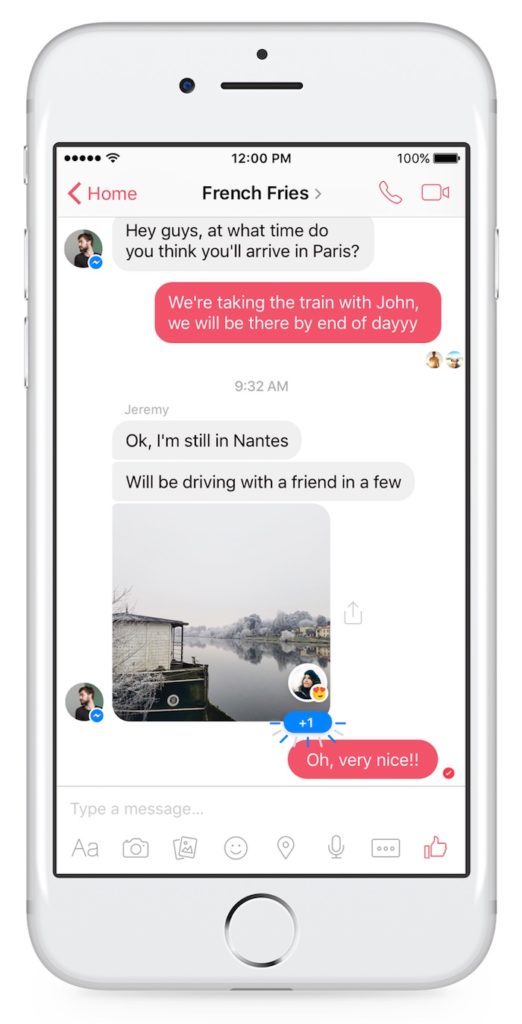 Facebook lance officiellement les réactions et les mentions dans Messenger 65 facebook reactions et mentions 3