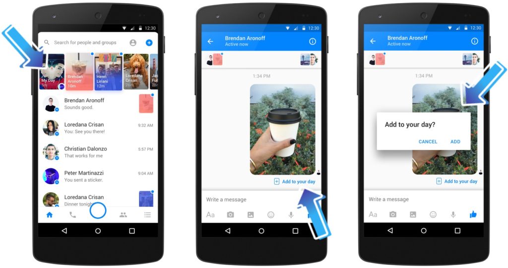 Messenger Day est déployé à tous à partir d'aujourd'hui sur iOS et Android 51 facebook rolls out messenger day to android and ios globally 513748 5