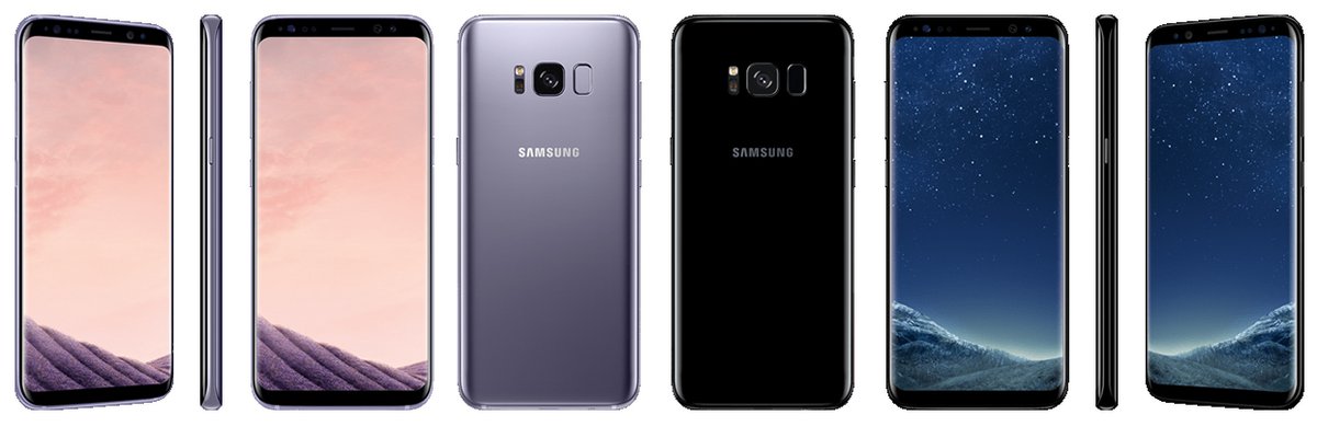 samsung galaxy s8 coloris