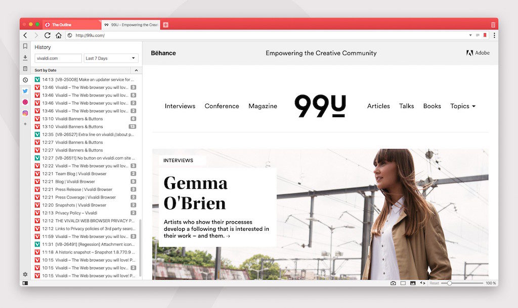 Vivaldi 1.8 : le navigateur Web s'offre un nouveau gestionnaire d'historique 44 vivaldi 1 8 5