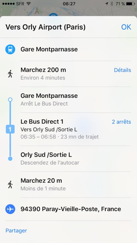 Vous pouvez maintenant voir les options de transport public à Paris dans Apple Plans 52 IMG 2972