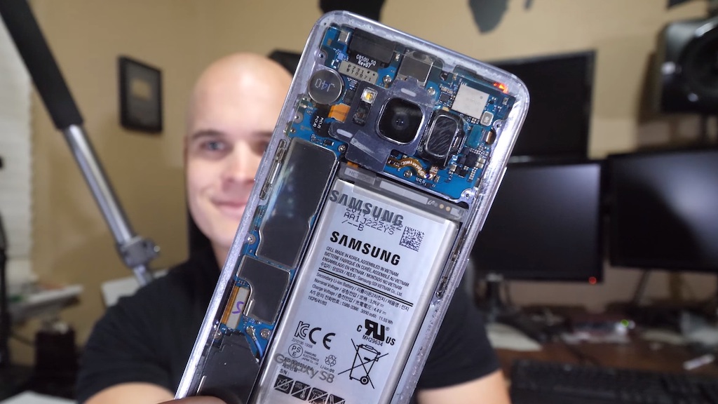 Samsung Galaxy S8 durchsichtige Rueckseite