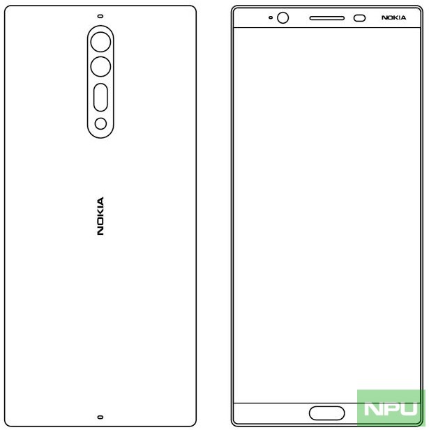 Voici deux croquis, qui représenteraient les Nokia 8 et Nokia 9 43 croquis nokia 8