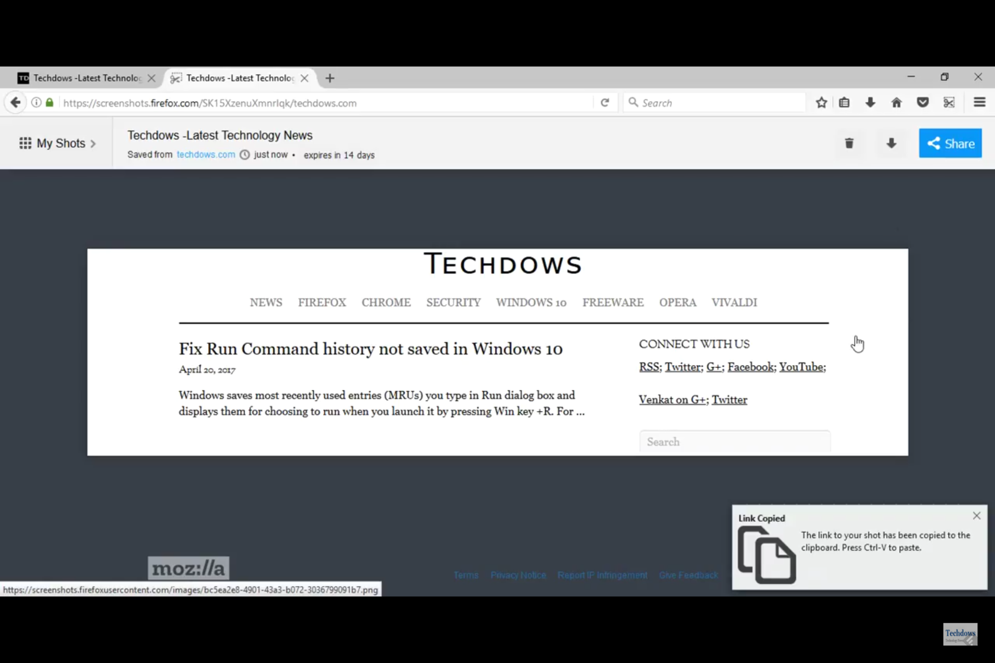 Firefox Nightly se dote d'un nouvel outil de capture d'écran 52 firefox nightly nouvel outil capture ecran 3