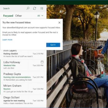 microsoft annonce nouvelles fonctionnalites gmail pour mail windows 10